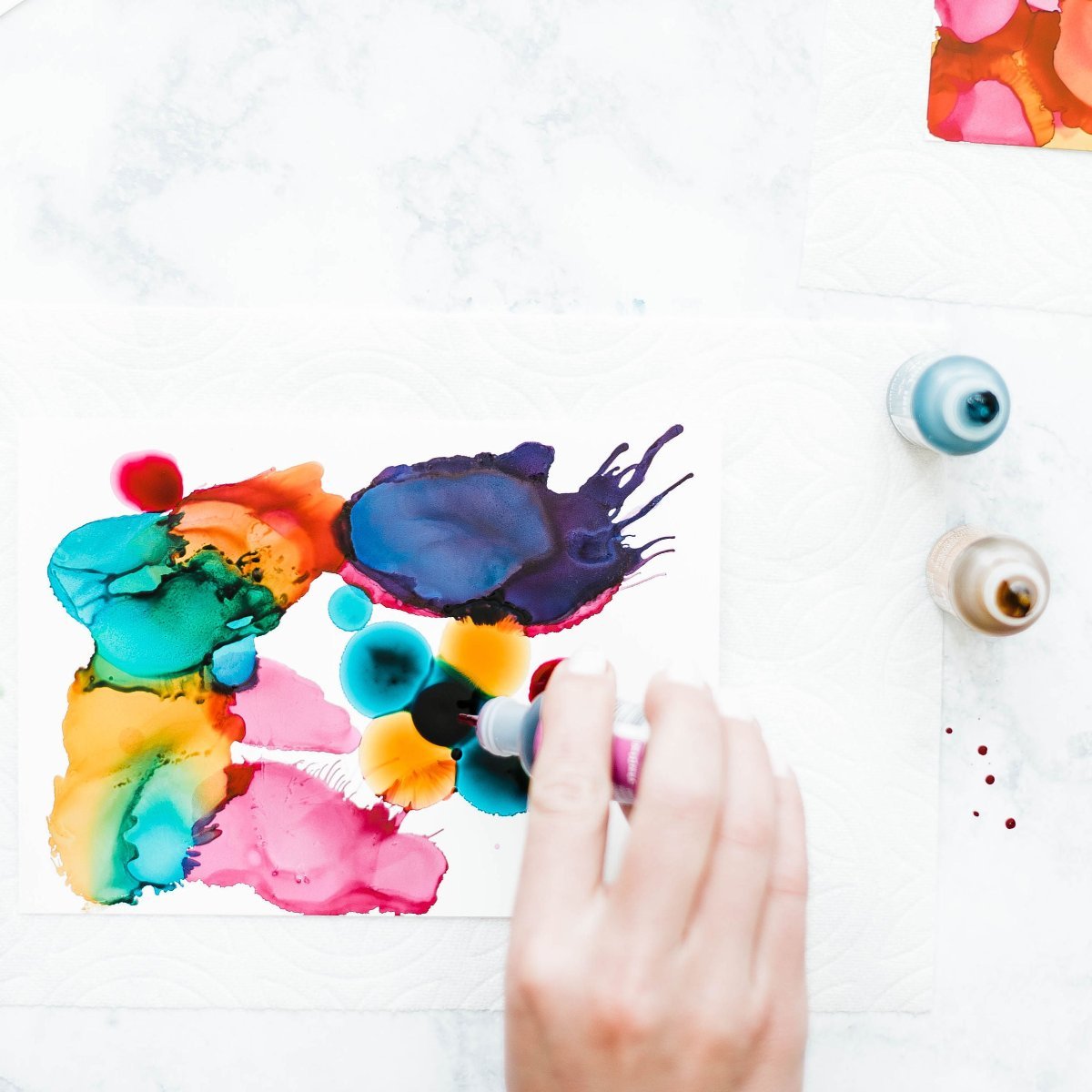 Framed Alcohol Ink & Yupo Paper Kit - Ed's Plant Shop