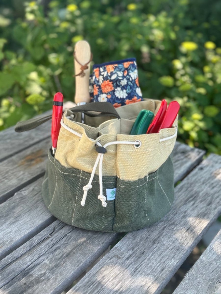 Garden Bucket Bag - Heavy Waxed Canvas - Ed's Plant Shop