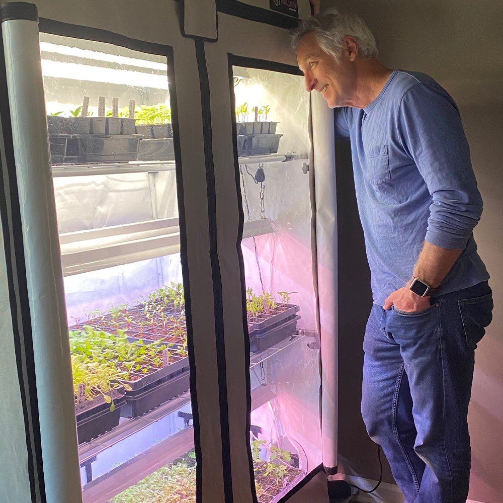 Greens & Veggies 3 - Tier Walden White LED Grow Tent Kit - Ed's Plant Shop