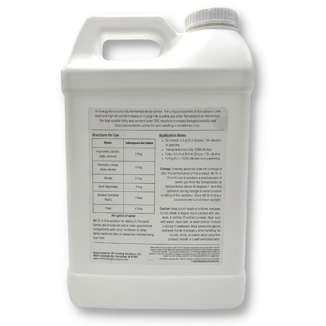 Hi-Energy Fish Fertilizer – Organic 2-3-0 Fertilizer