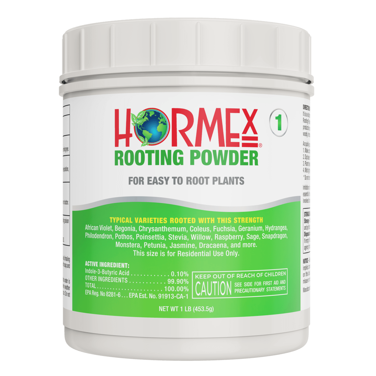 Hormex Rooting Powder 1 – 0.10% IBA Cloning & Rooting Hormone for Softwood, Herbs & Succulent Cuttings - Ed's Plant Shop