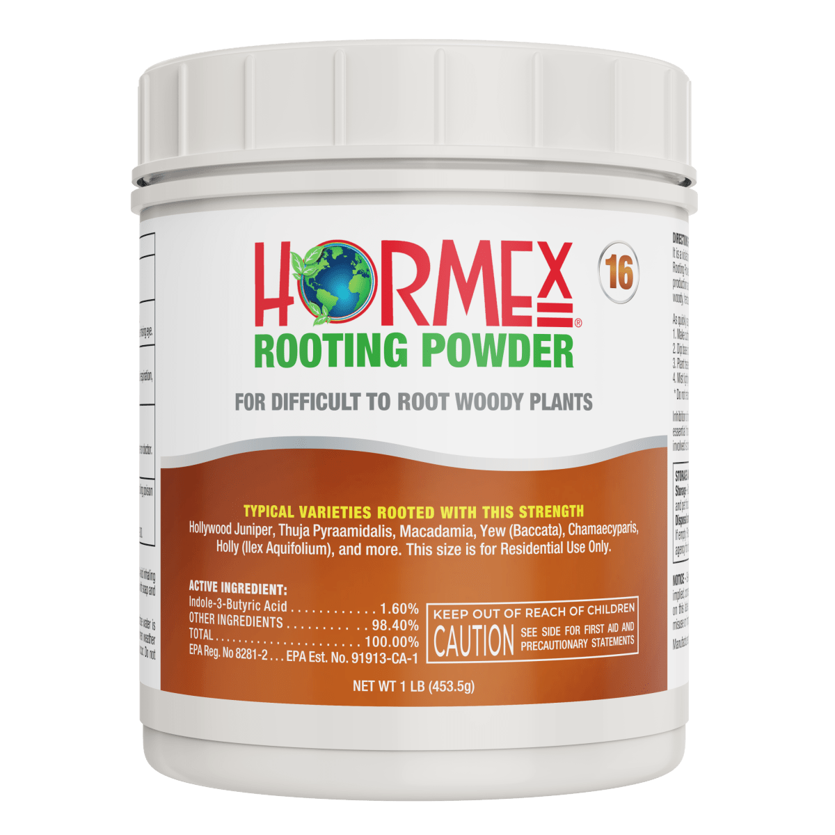 Hormex Rooting Powder 16 – 1.60% IBA Professional - Grade Cloning Hormone for Difficult Hardwood Cuttings - Ed's Plant Shop