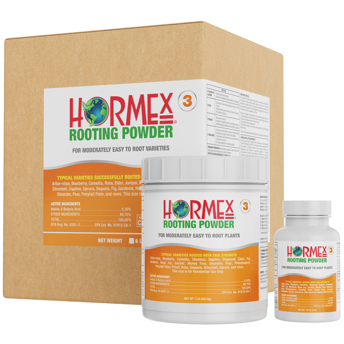 Hormex Rooting Powder #3 (0.30% IBA) container