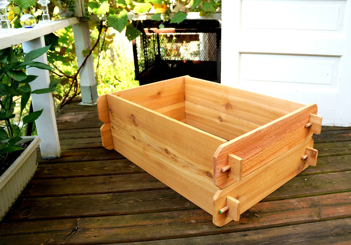 Timberlane Gardens Raised Garden Bed Kit Double Deep (Two 2x3) Select Cedar