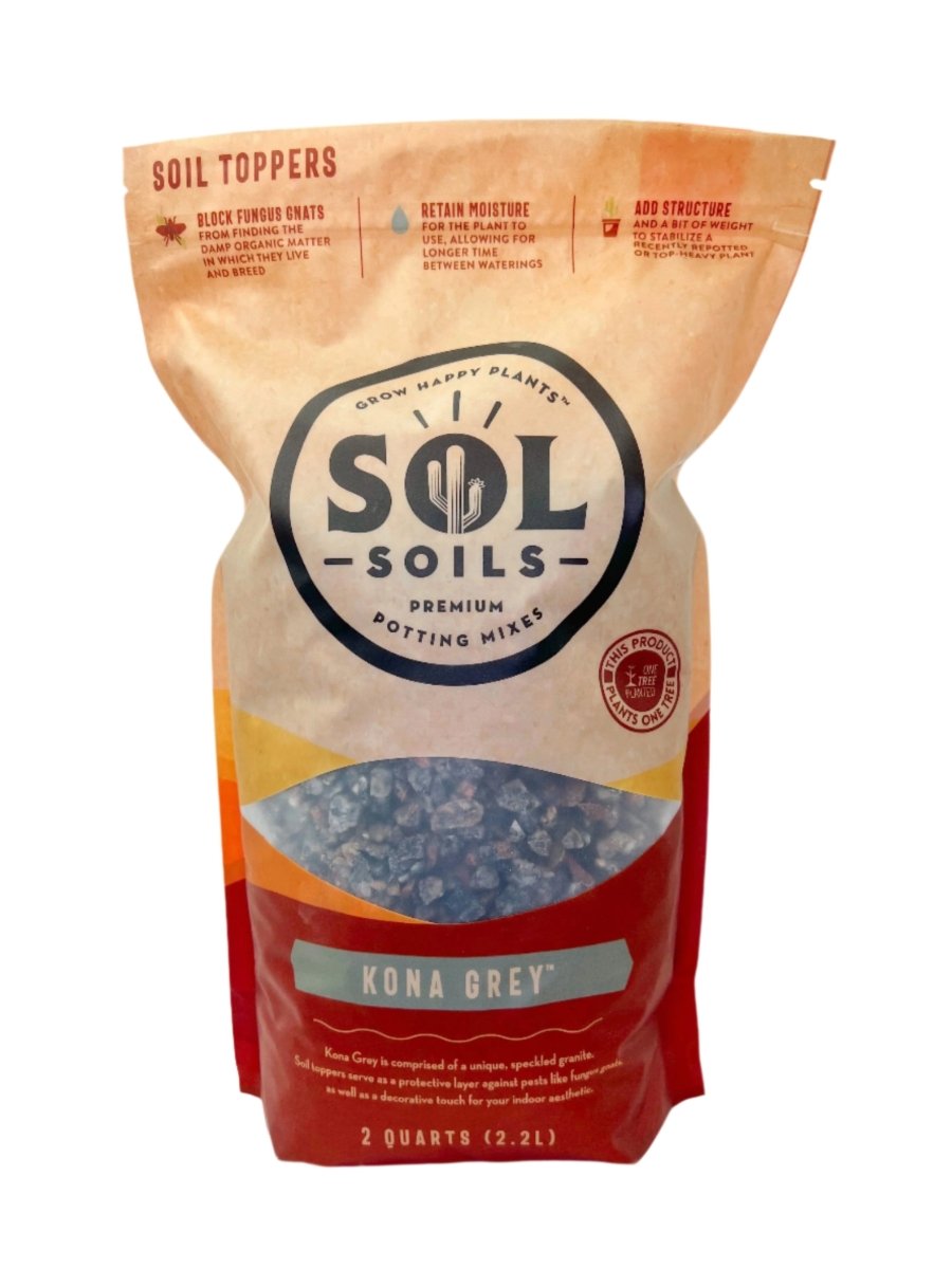 Kona Grey Soil Topper – Decorative & Functional Granite for Potted Plants - Ed's Plant Shop