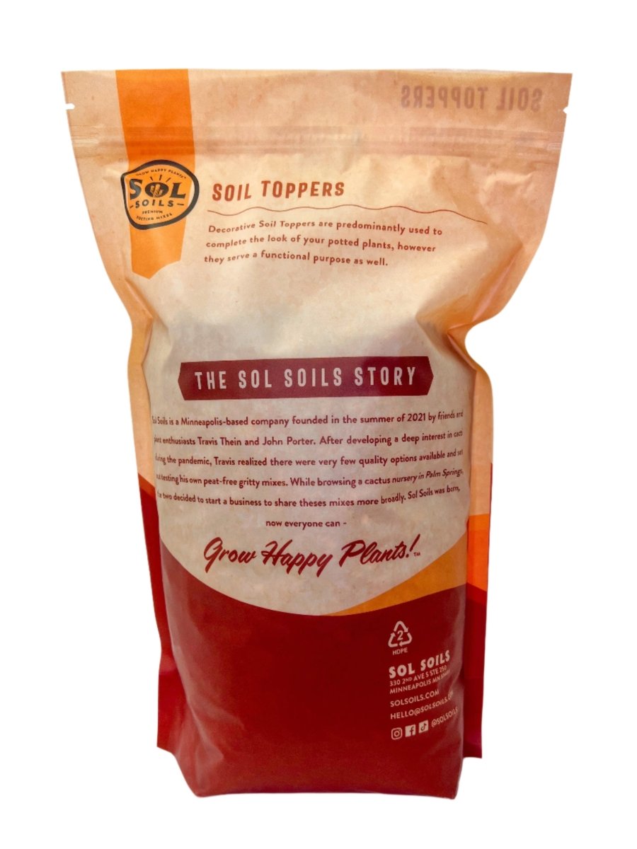 Kona Grey Soil Topper – Decorative & Functional Granite for Potted Plants - Ed's Plant Shop