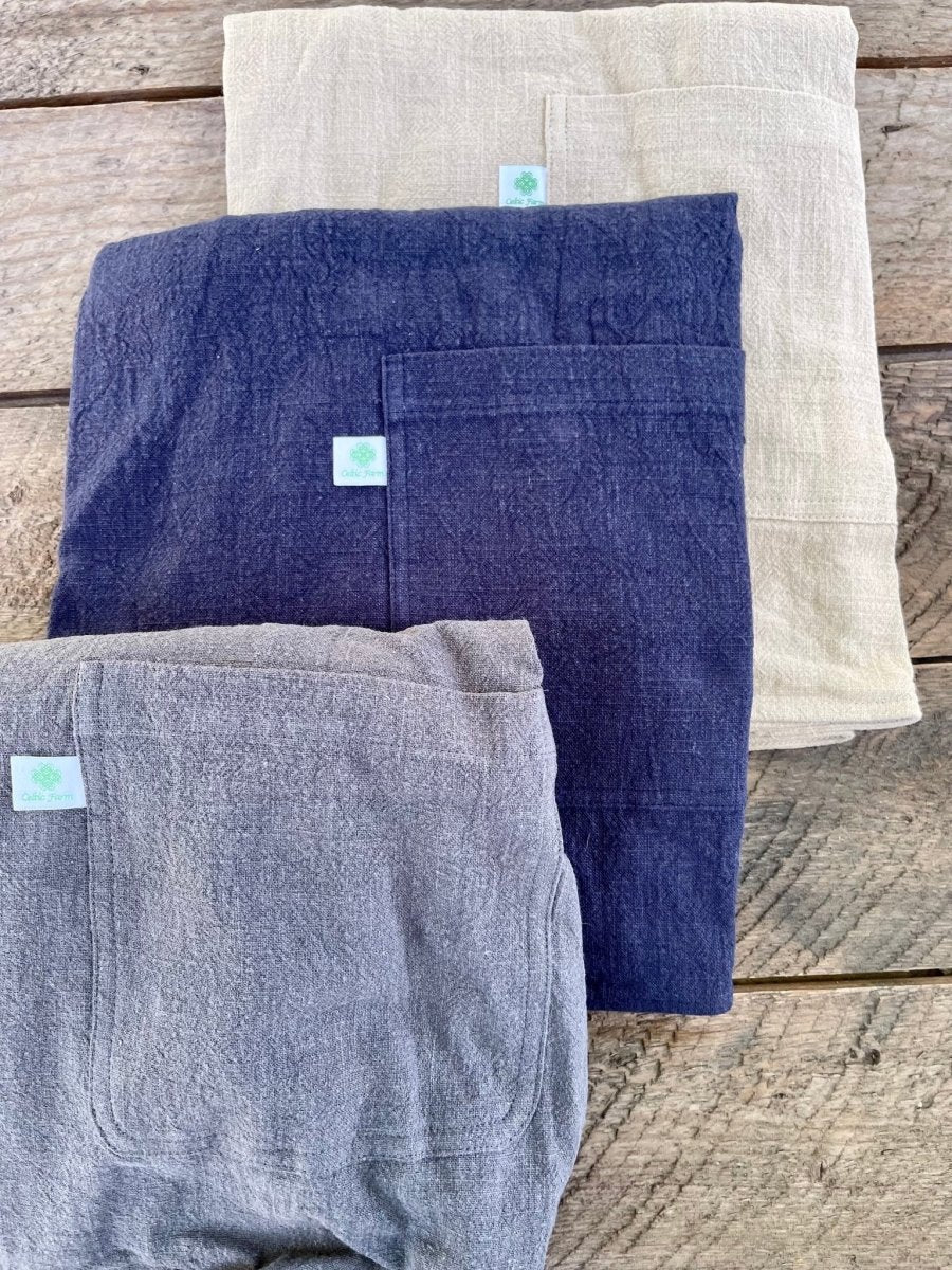 Linen Apron – French Style Crossback Apron for Home, Shop, and Garden - Ed's Plant Shop