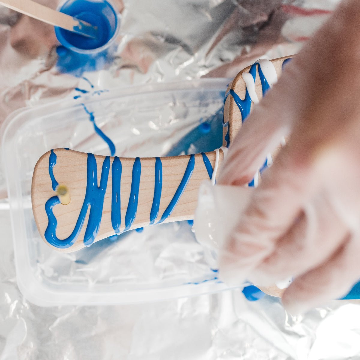 Marbled Resin Wood Board - Ed's Plant Shop