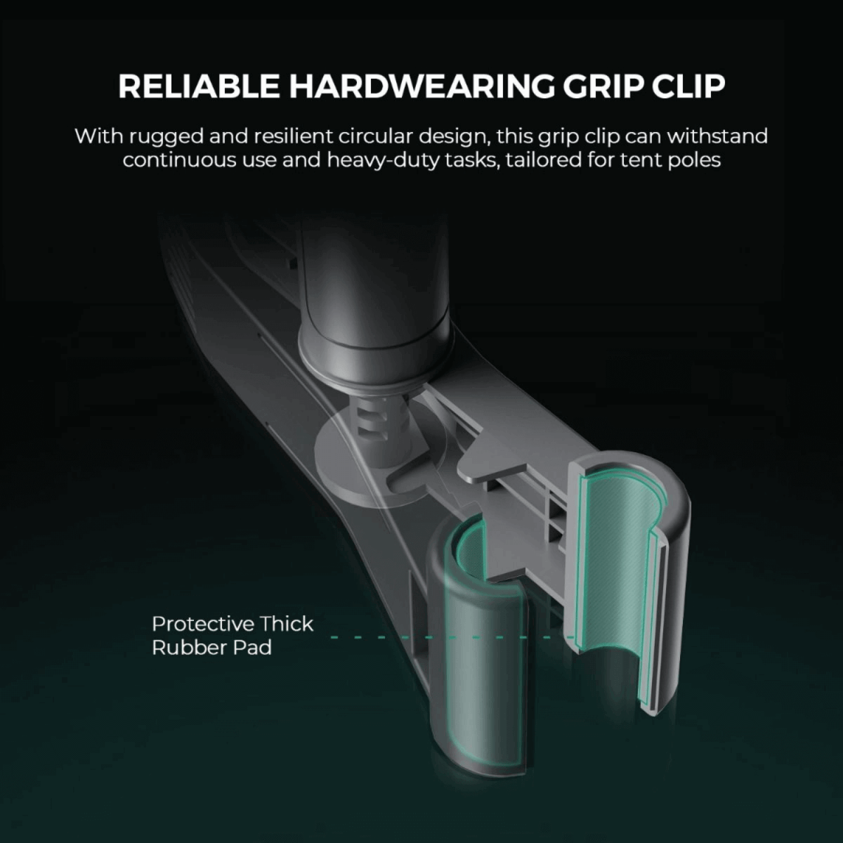 Mars Hydro 6" Auto - Oscillating Clip Fan - Ed's Plant Shop