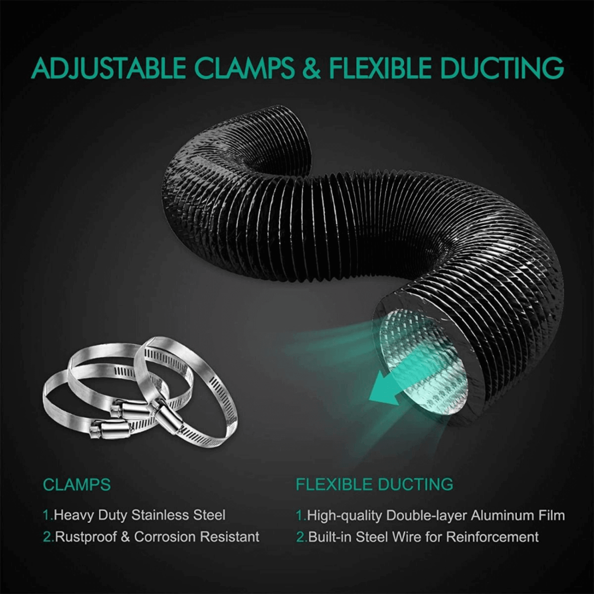 Mars Hydro 6" Inline Duct Fan & Carbon Filter Combo with Speed Controller - Ed's Plant Shop