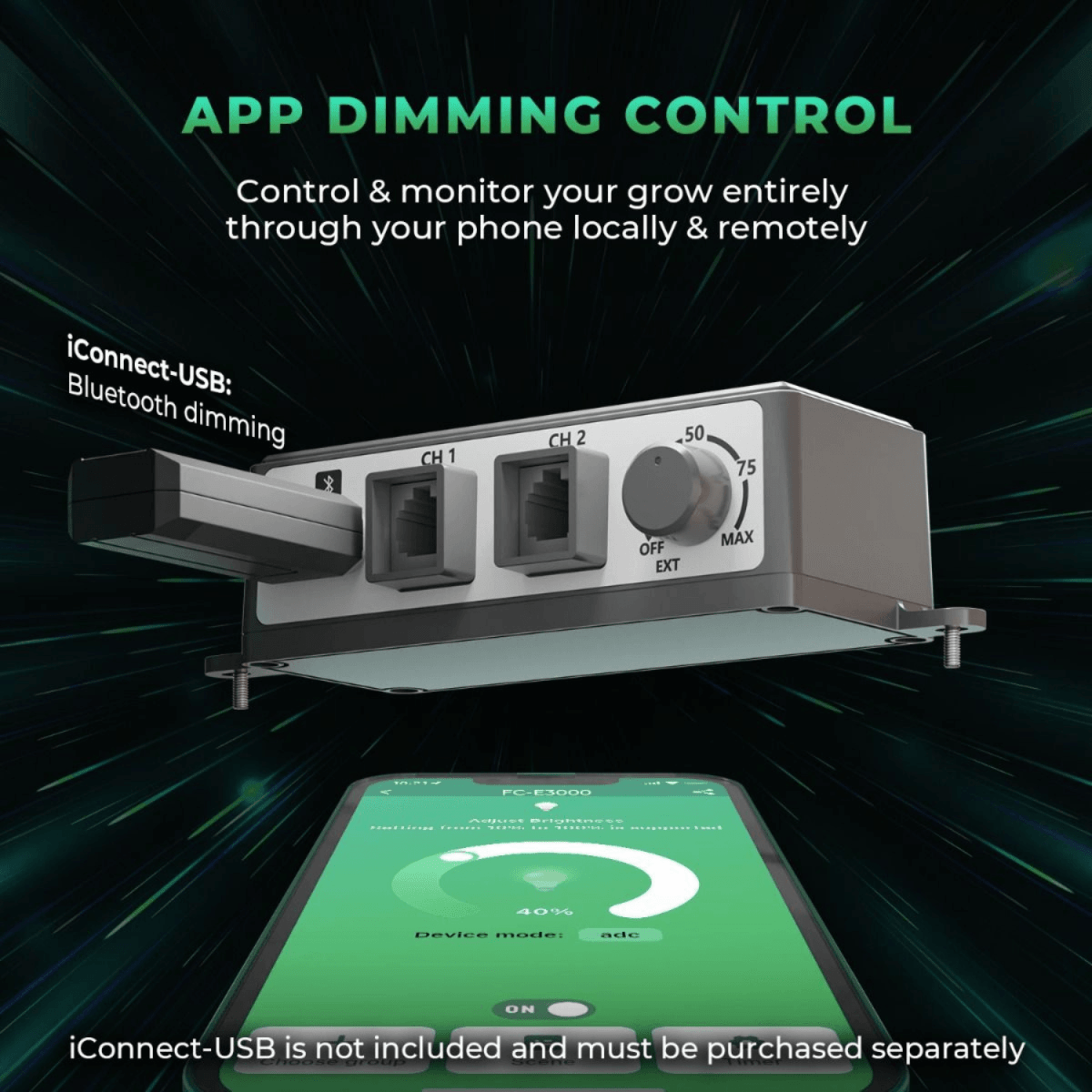 Mars Hydro FC - E3000 300W Bridgelux LED Grow Light | Smart Grow System - Ed's Plant Shop