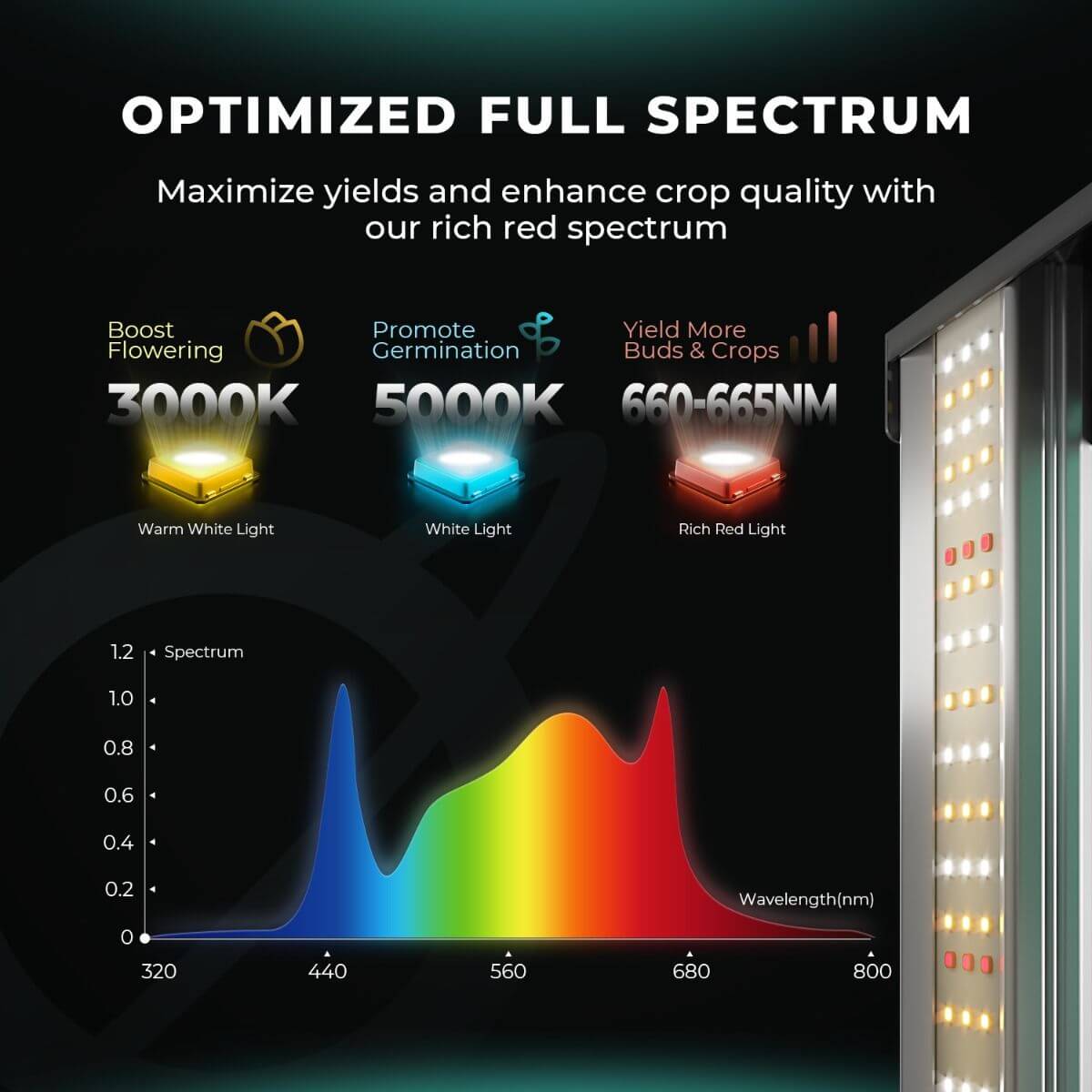 Mars Hydro FC1500 - EVO 150W Samsung LM301H EVO Full Spectrum LED Grow Light - Ed's Plant Shop