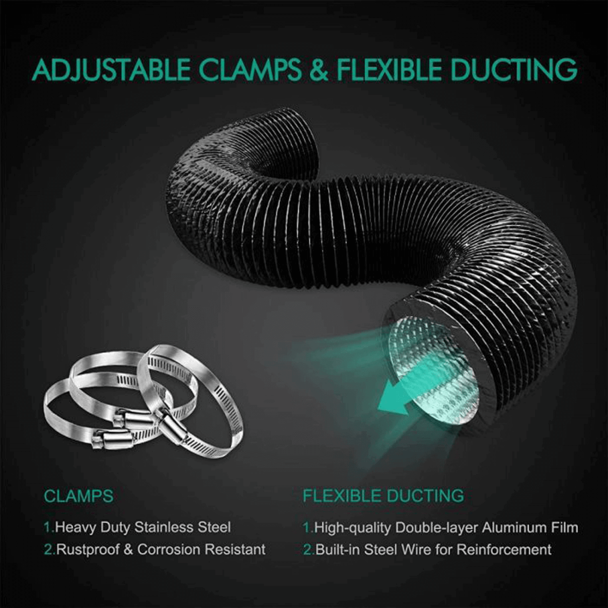 Mars Hydro iFresh 4" Ventilation Kit | Inline Fan & Carbon Filter Combo - Ed's Plant Shop