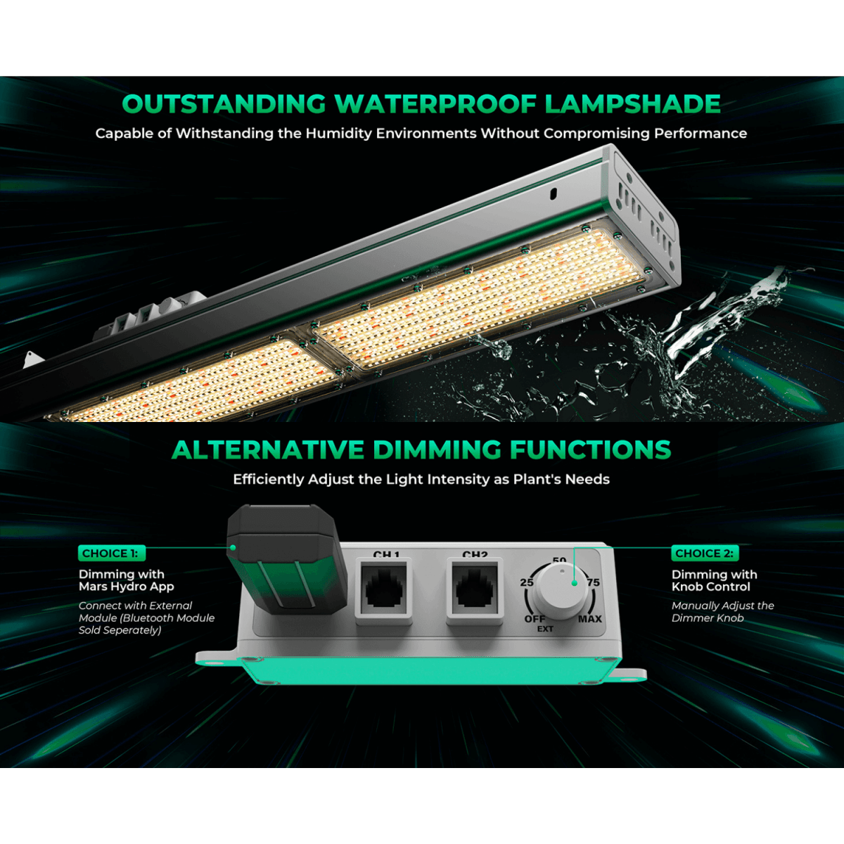 Mars Hydro SP 3000 300W Samsung LM301B LED Grow Light - Ed's Plant Shop