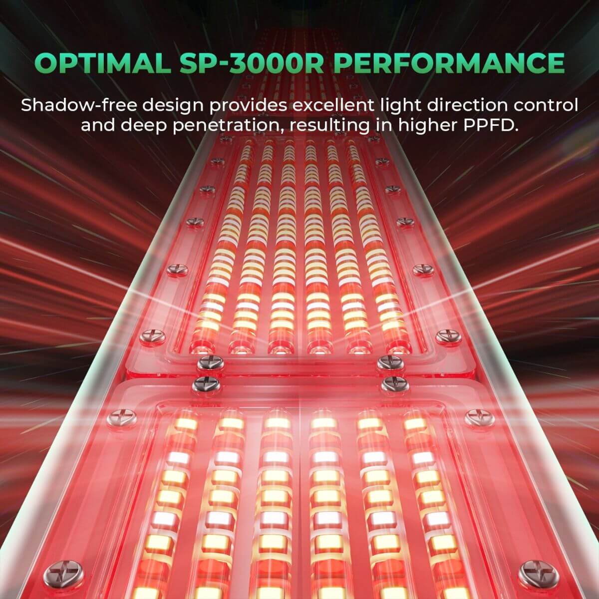 Mars Hydro SP 3000R 300W Red Spectrum Grow Light - Ed's Plant Shop