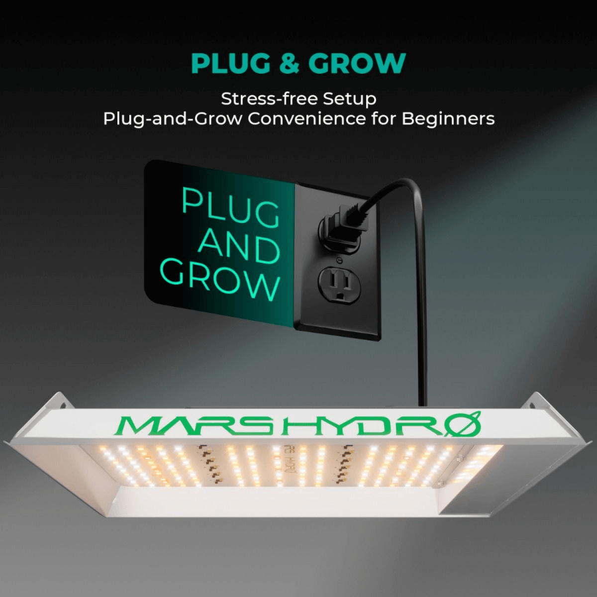 Mars Hydro TS 600 100W Full Spectrum LED Grow Light - Ed's Plant Shop