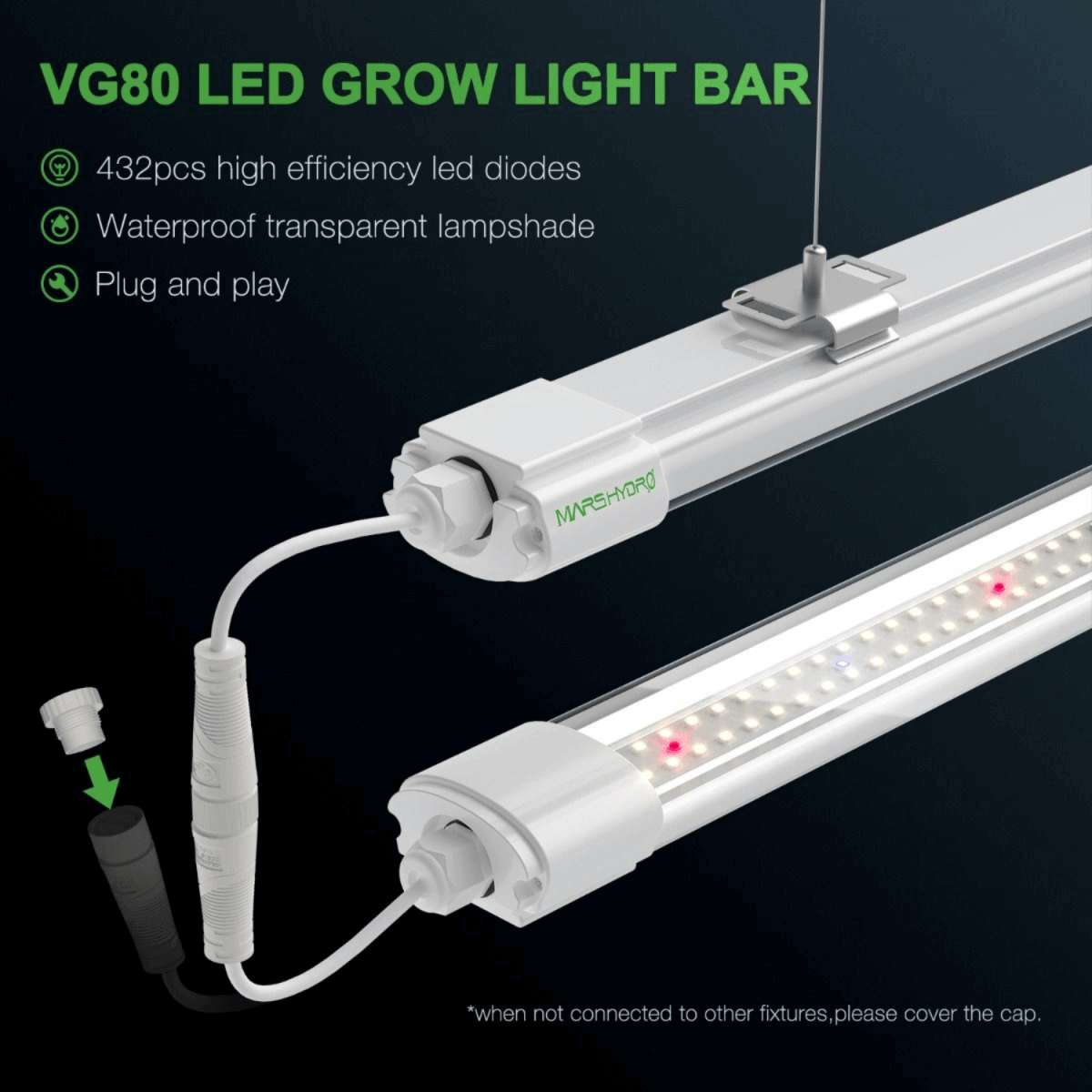 Mars Hydro VG80 80W LED Grow Light - Ed's Plant Shop