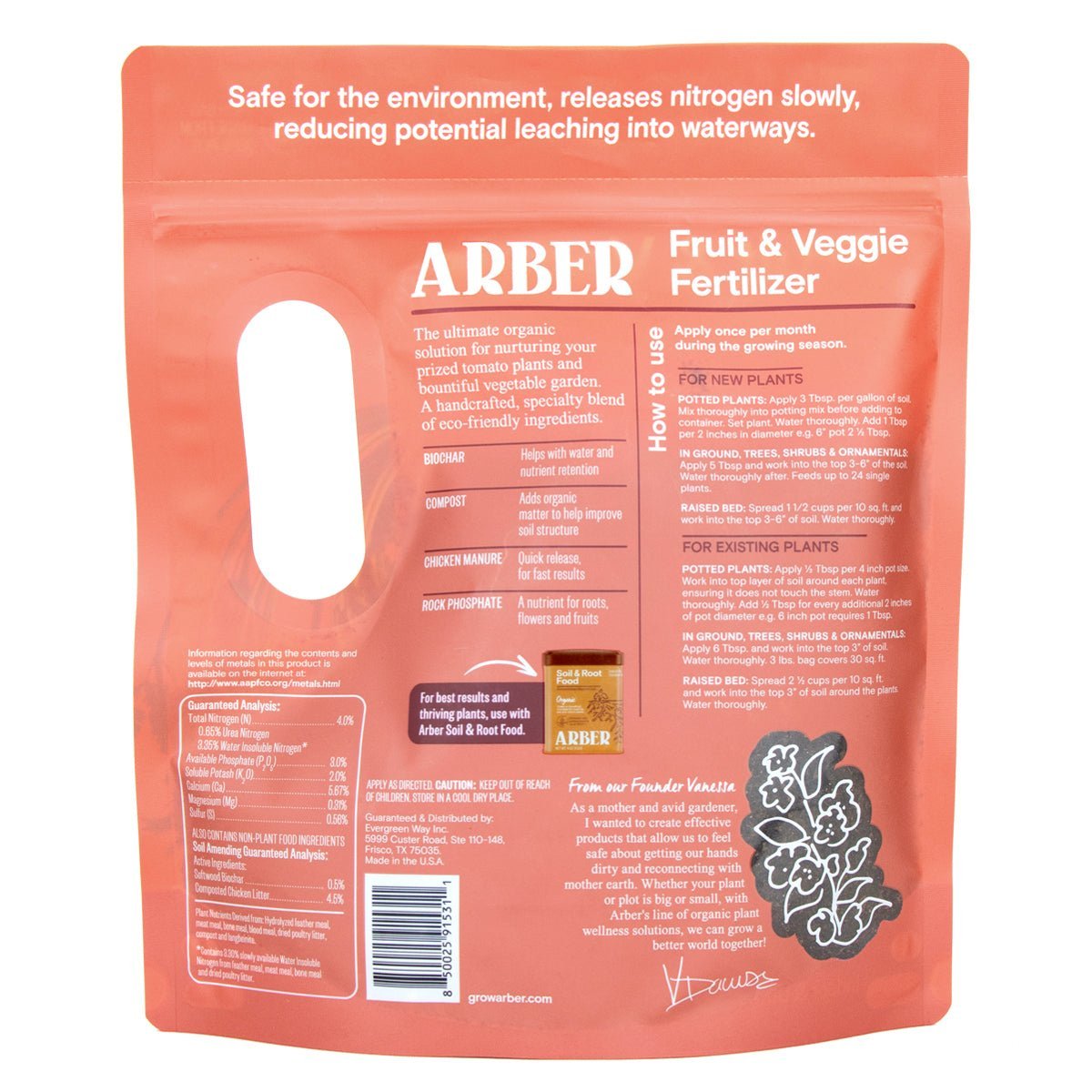 Organic Fruit & Veggie Fertilizer - Ed's Plant Shop