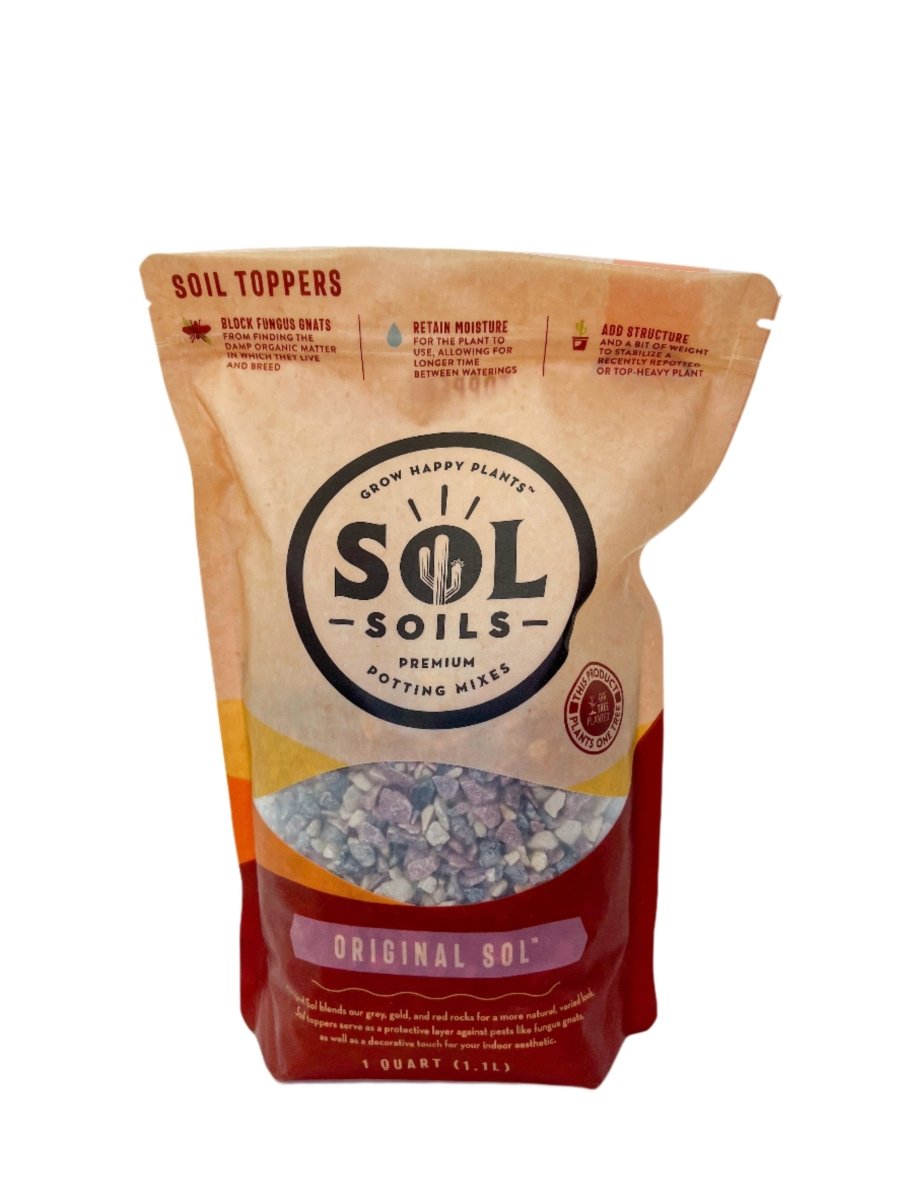 Original Sol Soil Topper – Decorative & Functional Rock Blend for Plants - Ed's Plant Shop