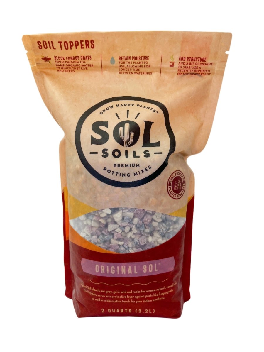 Original Sol Soil Topper – Decorative & Functional Rock Blend for Plants - Ed's Plant Shop