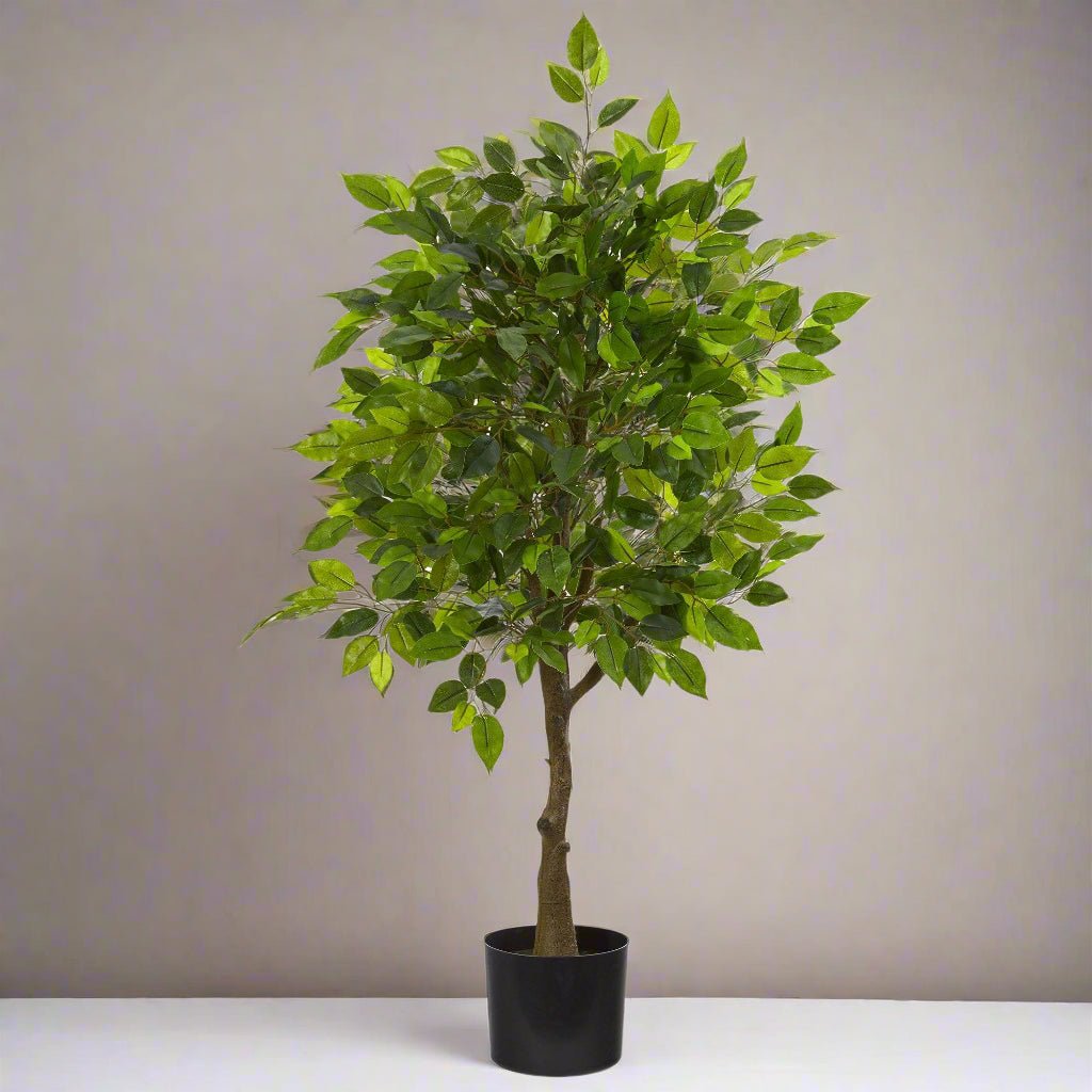 Realistic Artificial Ficus Tree – 39” Tall Indoor/Outdoor Beauty
