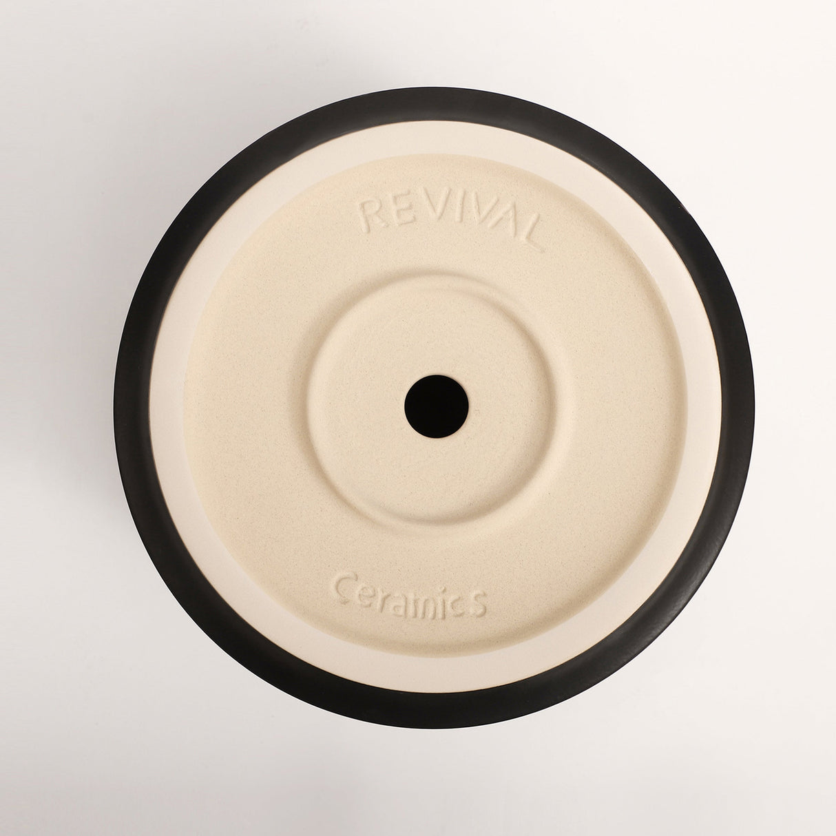 The Ceramic Cylinder Planter with Saucer, 2nd Generation