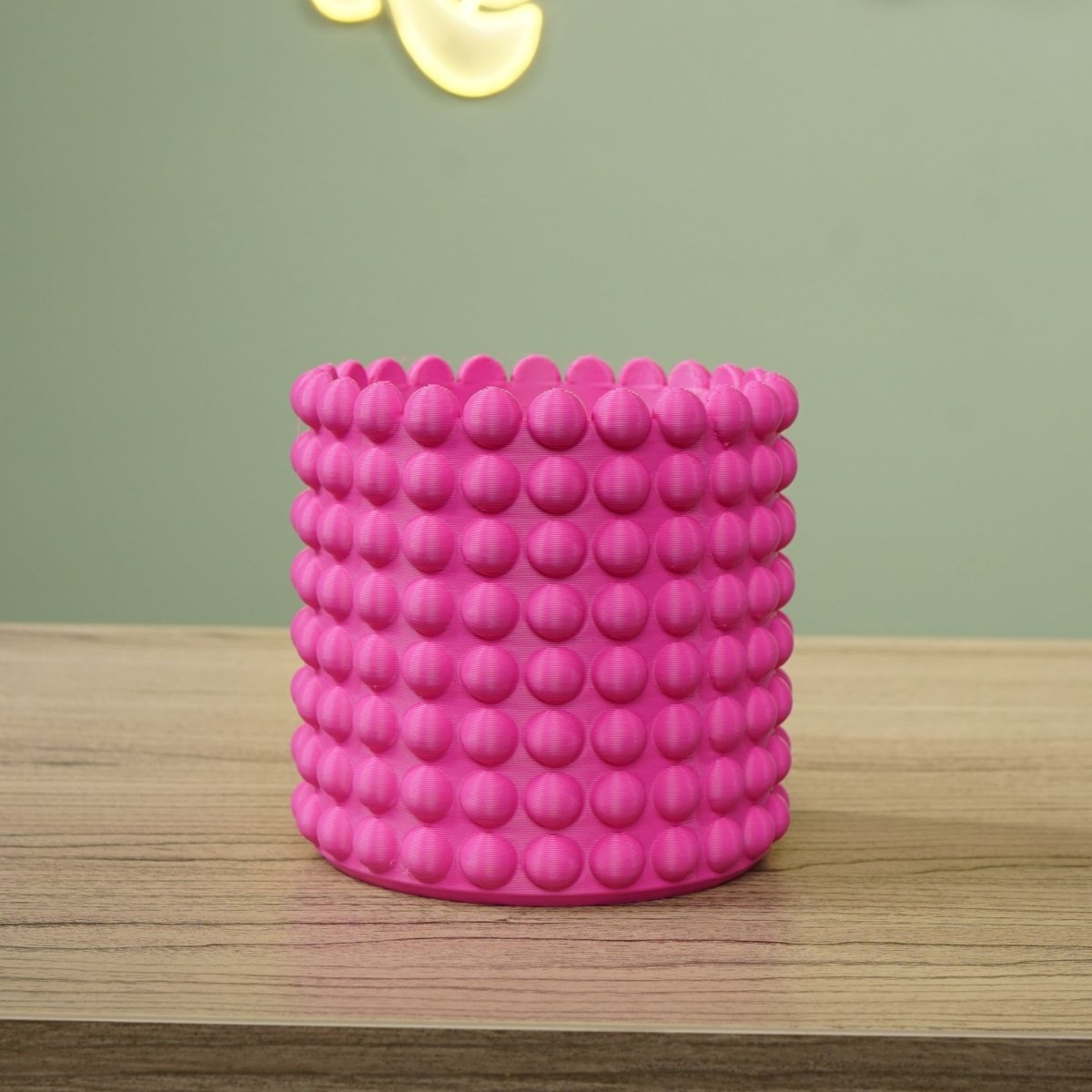 Ring of Pearls 3D Printed Planter – Modern Ribbed Indoor Pot with Drainage - Ed's Plant Shop