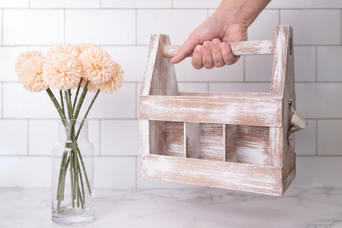 Rustic DIY Weathered Wood Caddy Kit – Customizable Home Decor - Ed's Plant Shop