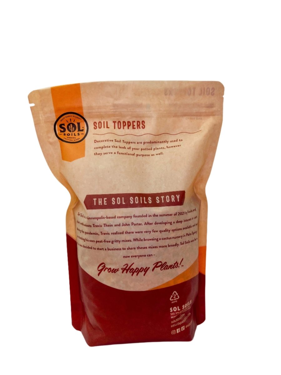 Sedona Red Soil Topper – Decorative Sparkling Pink Quartz - Ed's Plant Shop