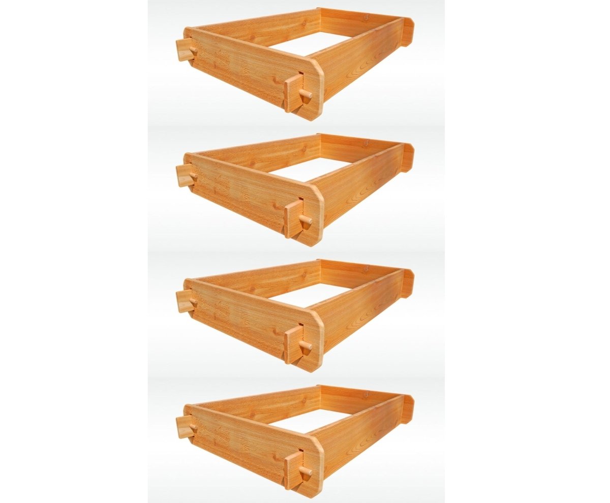 SET OF 2 Timberlane Gardens Easy Raised Garden Bed Kits Double. Deep. Select Cedar. Mortise & Tenon. 2' W x 3' L - Ed's Plant Shop