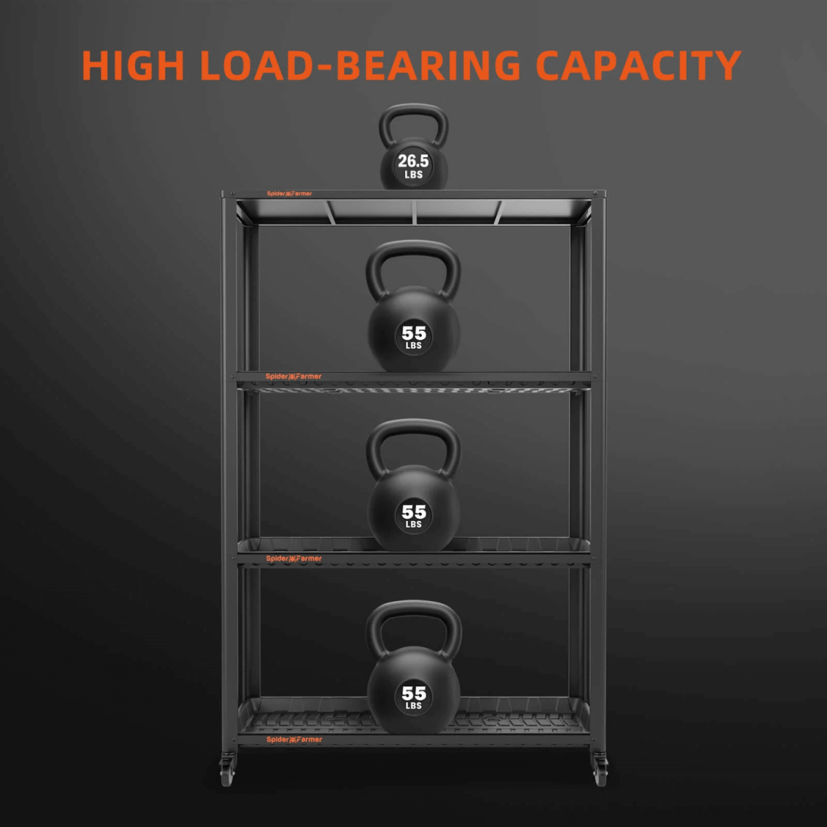 Spider Farmer 3 Tier Metal Plant Stand with Trays - Ed's Plant Shop