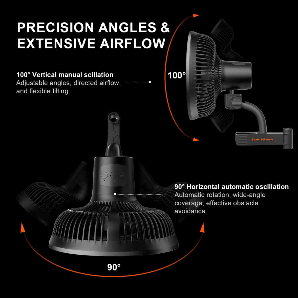 Spider Farmer 6" Clip - On Fan for Indoor Plants - Ed's Plant Shop