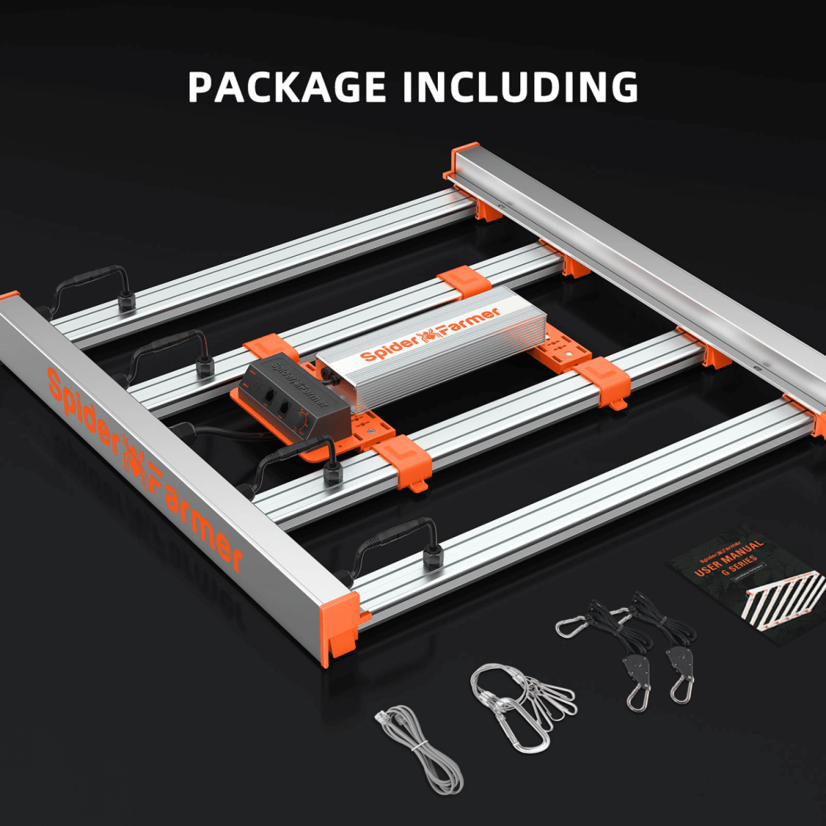 Spider Farmer G3000 300W Dimmable Full Spectrum LED Grow Light | High - Yield Solution - Ed's Plant Shop