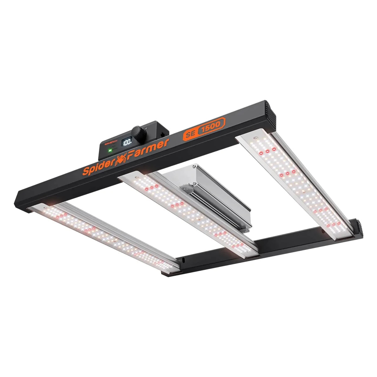 Spider Farmer SE1500 150W LED grow light with Samsung LM301H EVO diodes, bar-style design