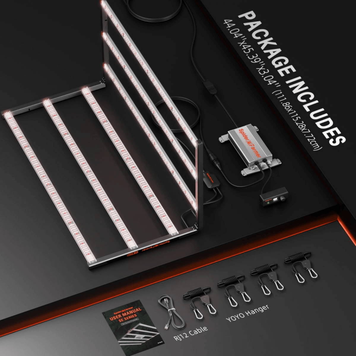 Spider Farmer SE7000 730W Dimmable Full Spectrum LED Grow Light - Ed's Plant Shop