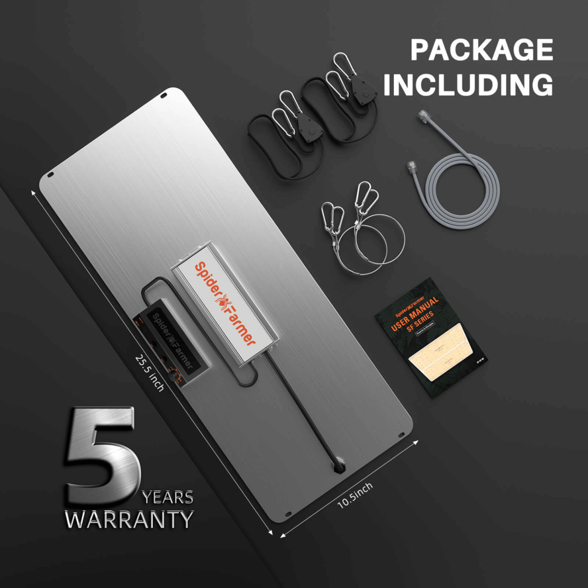 Spider Farmer SF2000 200W Dimmable Full Spectrum LED Grow Light - Ed's Plant Shop