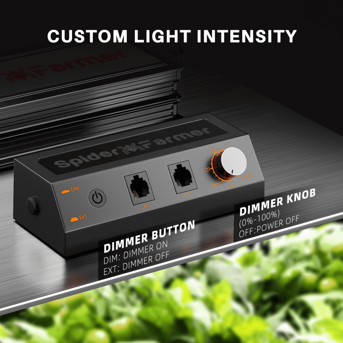 Spider Farmer SF2000 LED Grow Light + 2' x 4' Grow Tent + Inline Fan Combo with Speed Controller - Ed's Plant Shop