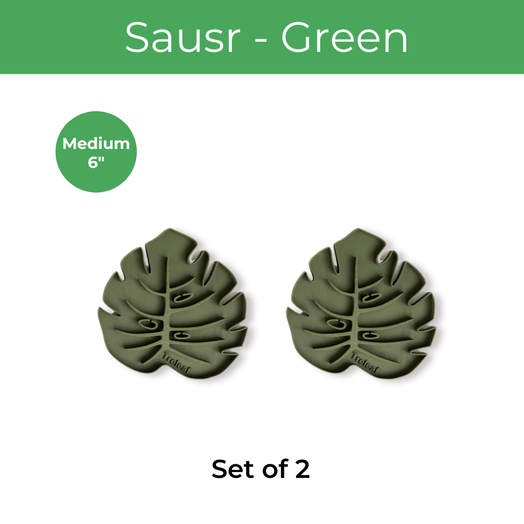 Tera Sausr - Leaf - shaped Pot Saucer - Drip tray for houseplants - Humidity tray - Ed's Plant Shop