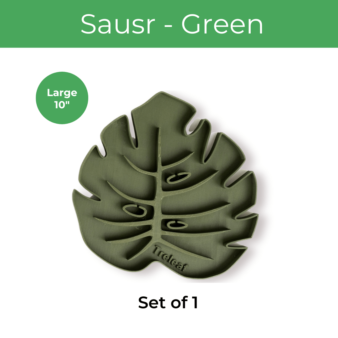Tera Sausr - Leaf - shaped Pot Saucer - Drip tray for houseplants - Humidity tray - Ed's Plant Shop