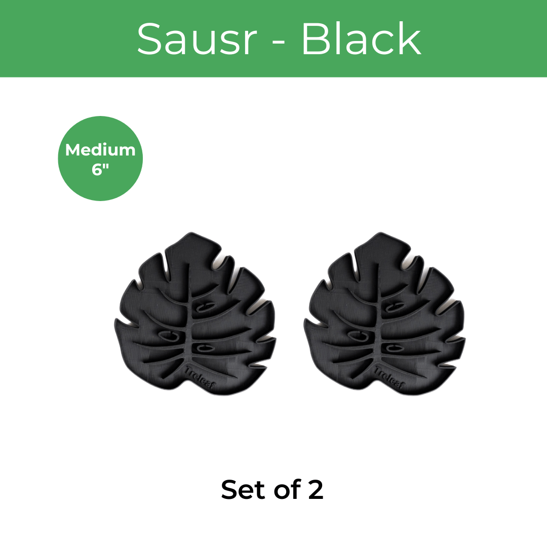 Tera Sausr - Leaf - shaped Pot Saucer - Drip tray for houseplants - Humidity tray - Ed's Plant Shop