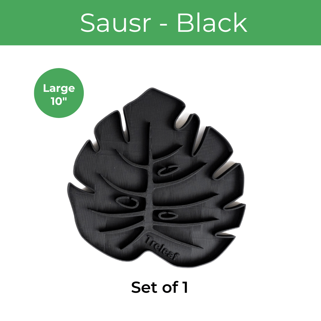 Tera Sausr - Leaf - shaped Pot Saucer - Drip tray for houseplants - Humidity tray - Ed's Plant Shop