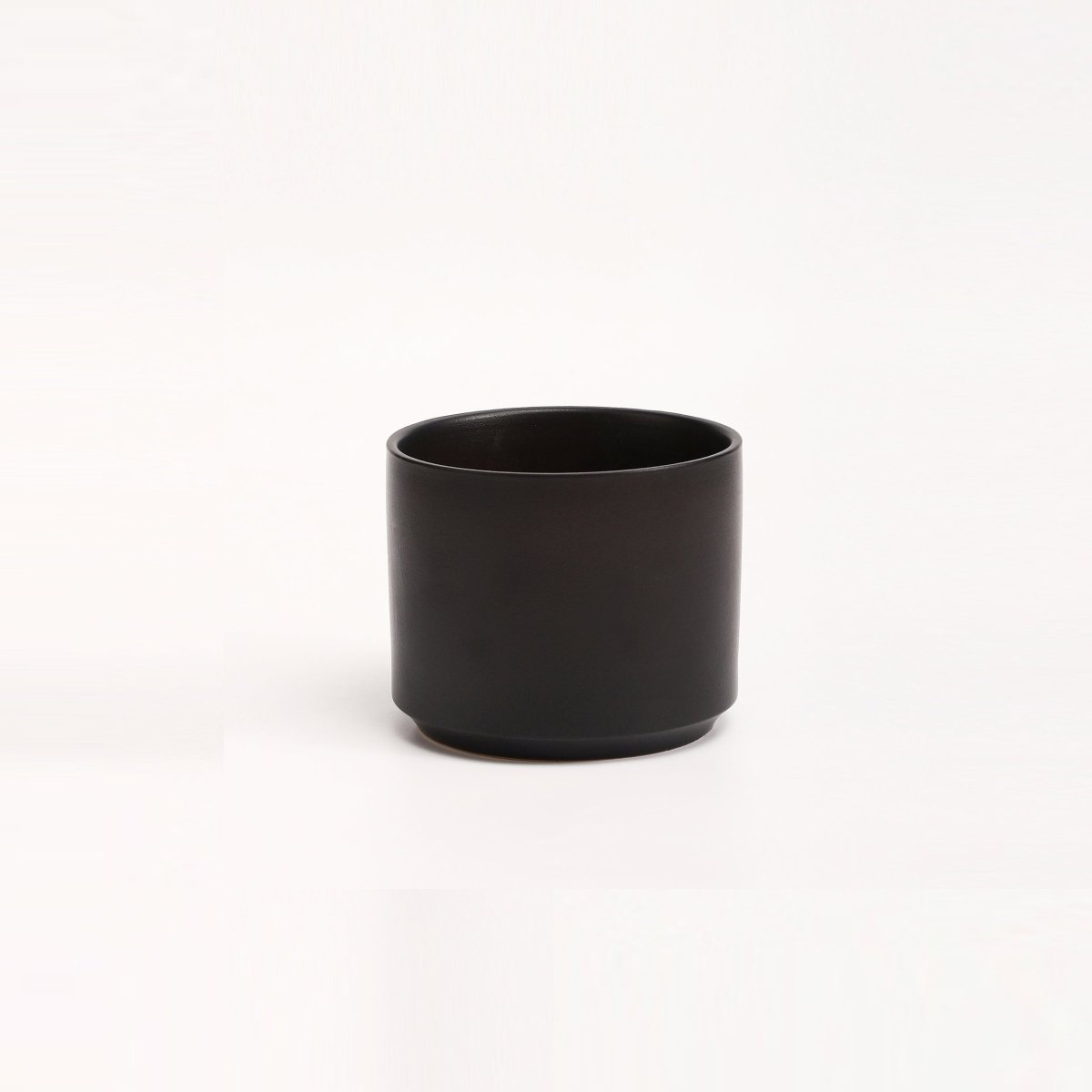 The Ceramic Cylinder Planter with Saucer, 2nd Generation - Ed's Plant Shop