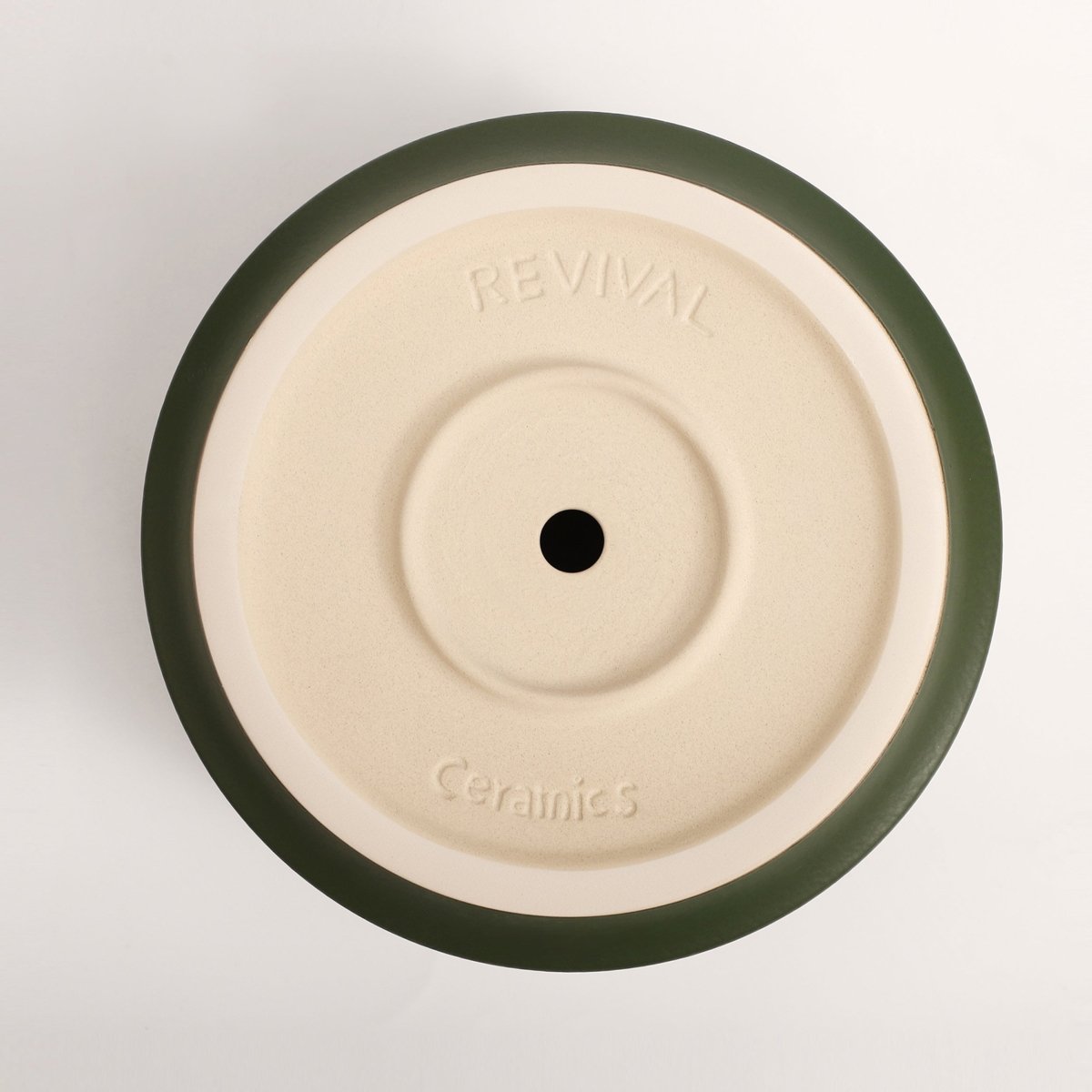 The Ceramic Cylinder Planter with Saucer, 2nd Generation - Ed's Plant Shop
