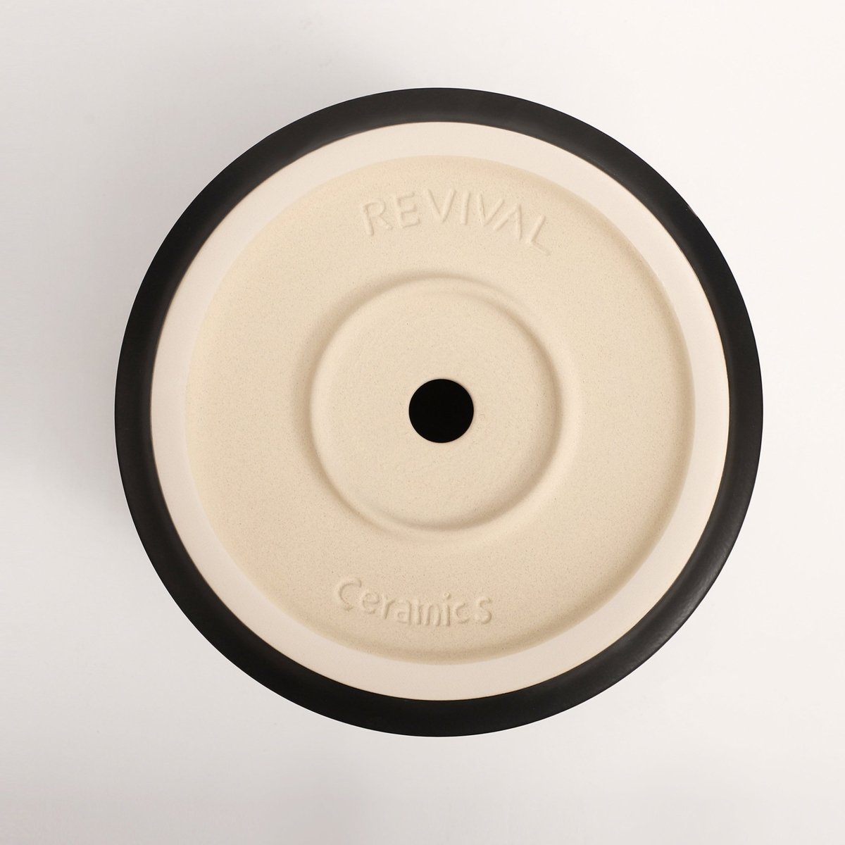 The Ceramic Cylinder Planter with Saucer, 2nd Generation - Ed's Plant Shop