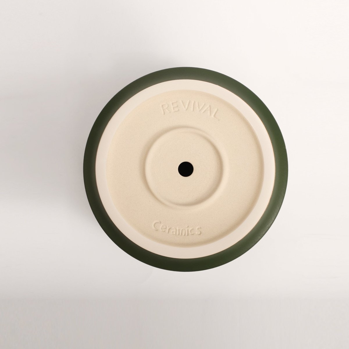 The Ceramic Cylinder Planter with Saucer, 2nd Generation - Ed's Plant Shop