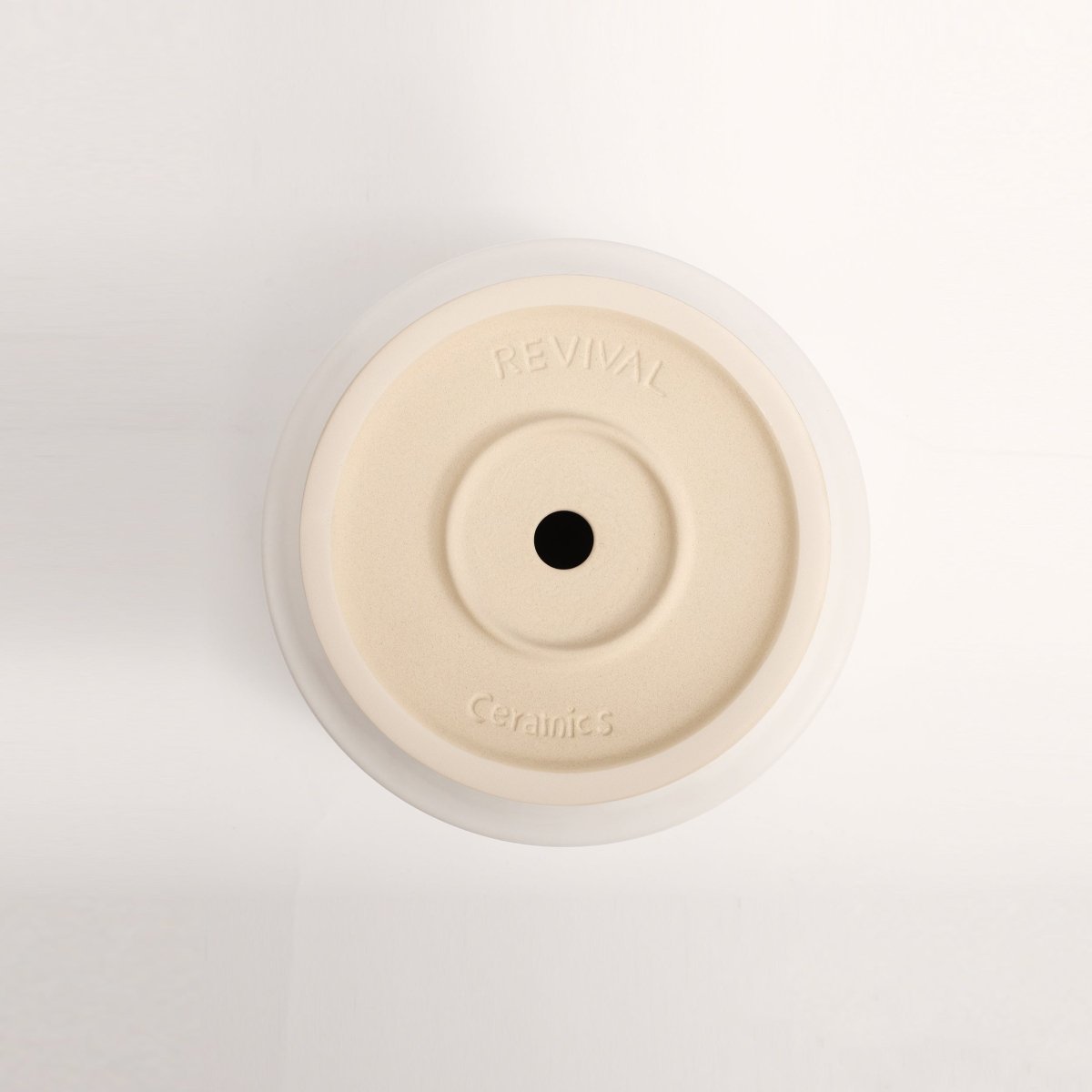 The Ceramic Cylinder Planter with Saucer, 2nd Generation - Ed's Plant Shop