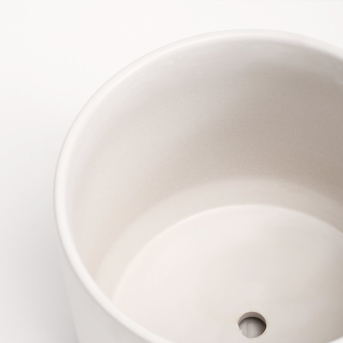 The Ceramic Cylinder Planter with Saucer, 2nd Generation - Ed's Plant Shop
