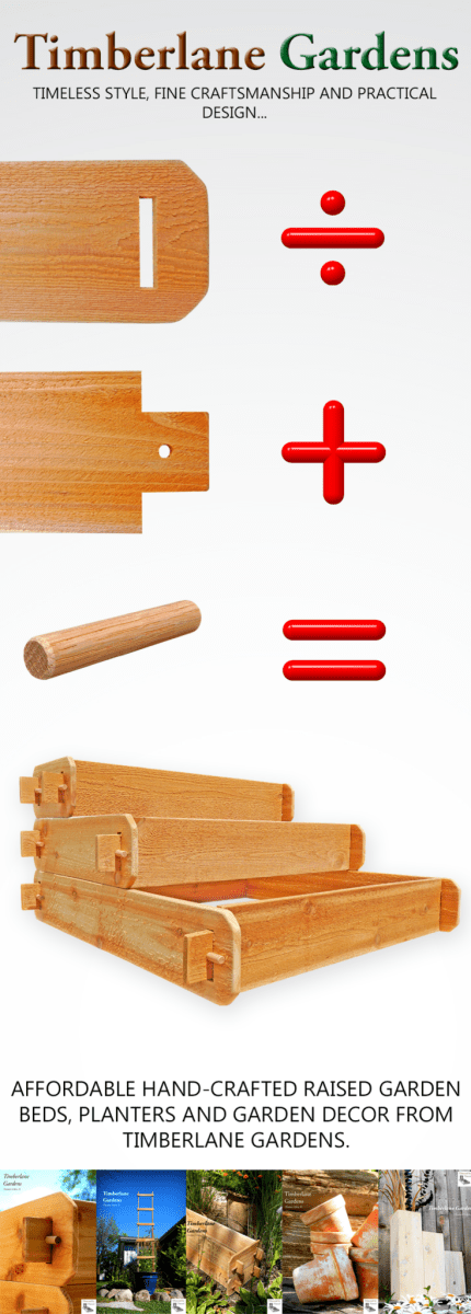 Timberlane Gardens Raised Garden Bed Kit 3 Tiered (1x3 2x3 3x3) Select Cedar Elevated Planter - Ed's Plant Shop