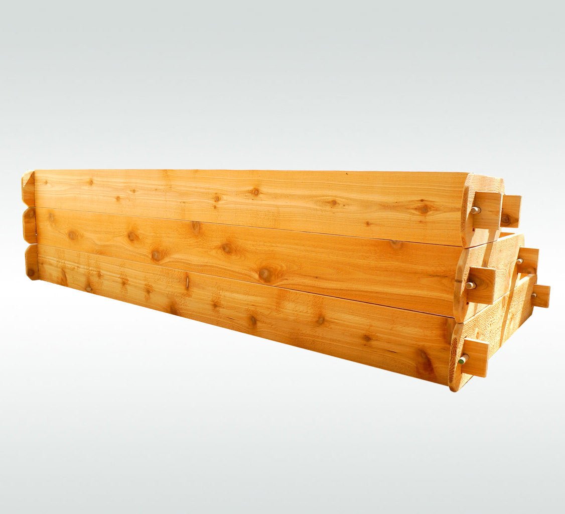 Timberlane Gardens Raised Garden Bed Kit Large 3 Tiered (1x6 2x6 3x6) Select Cedar Elevated Planter - Ed's Plant Shop