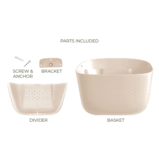 WallyGrow vertical garden planter in oat for minimalist walls